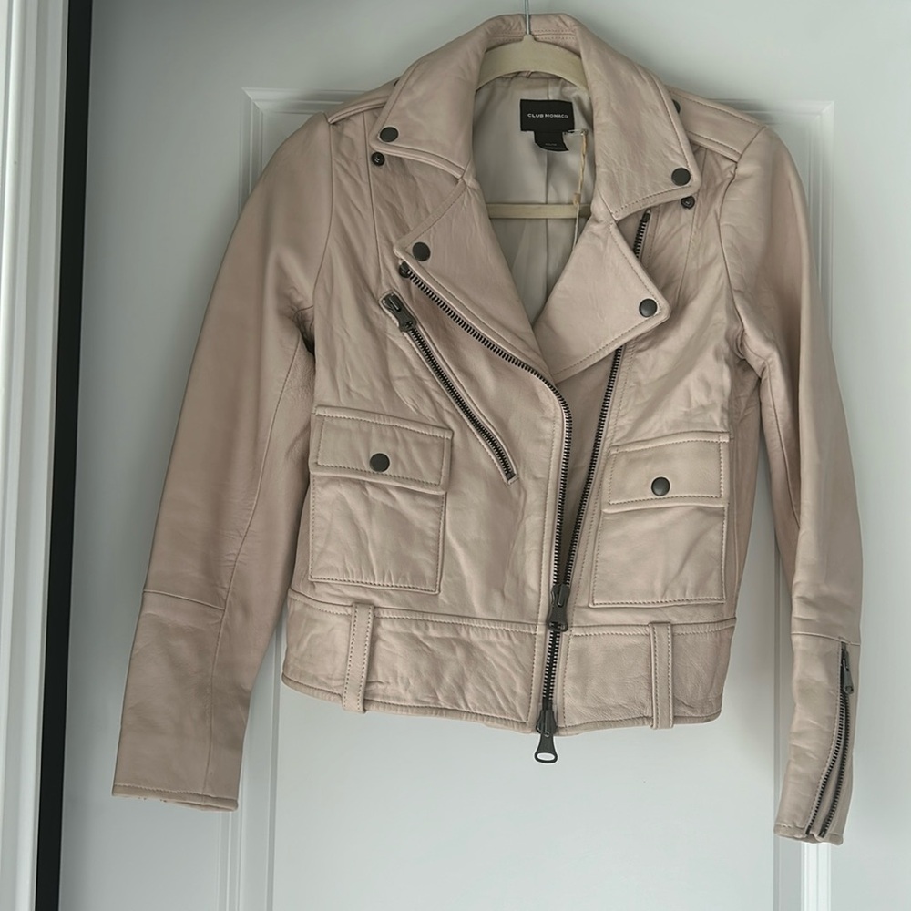 Club Monaco leather jacket